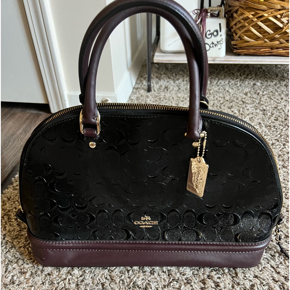 Coach Embossed Satchel